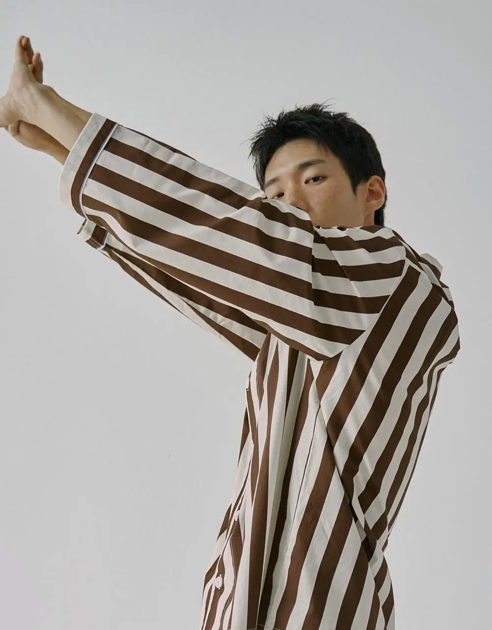 보웰 [BWTZ] (uni) 데이오프 고밀도 순면 100% 파자마세트 우디스트라이프 2종 상세페이지 29